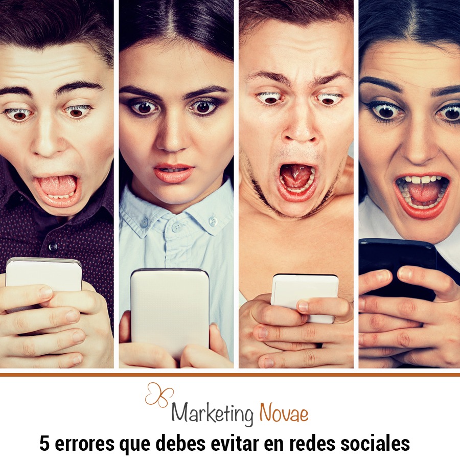 Los 5 errores que debes evitar en tus redes sociales