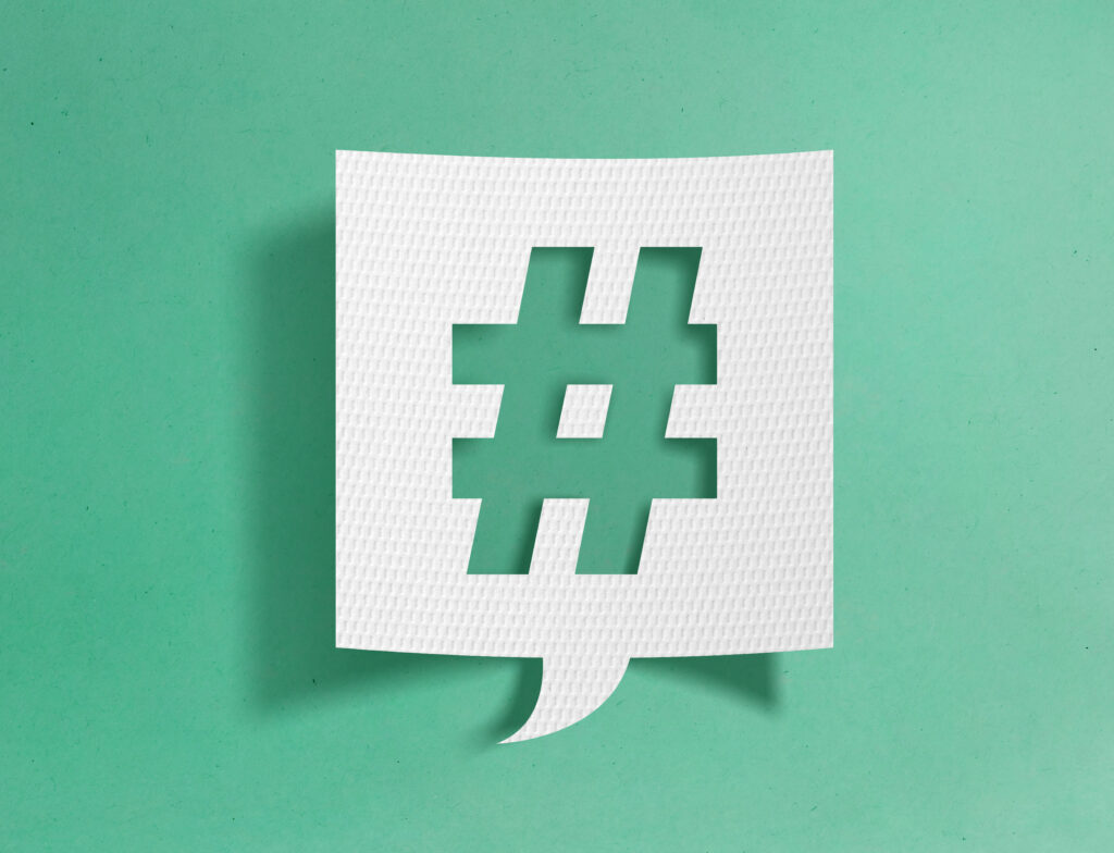 ¿Cómo debo usar el hashtag en mis publicaciones?